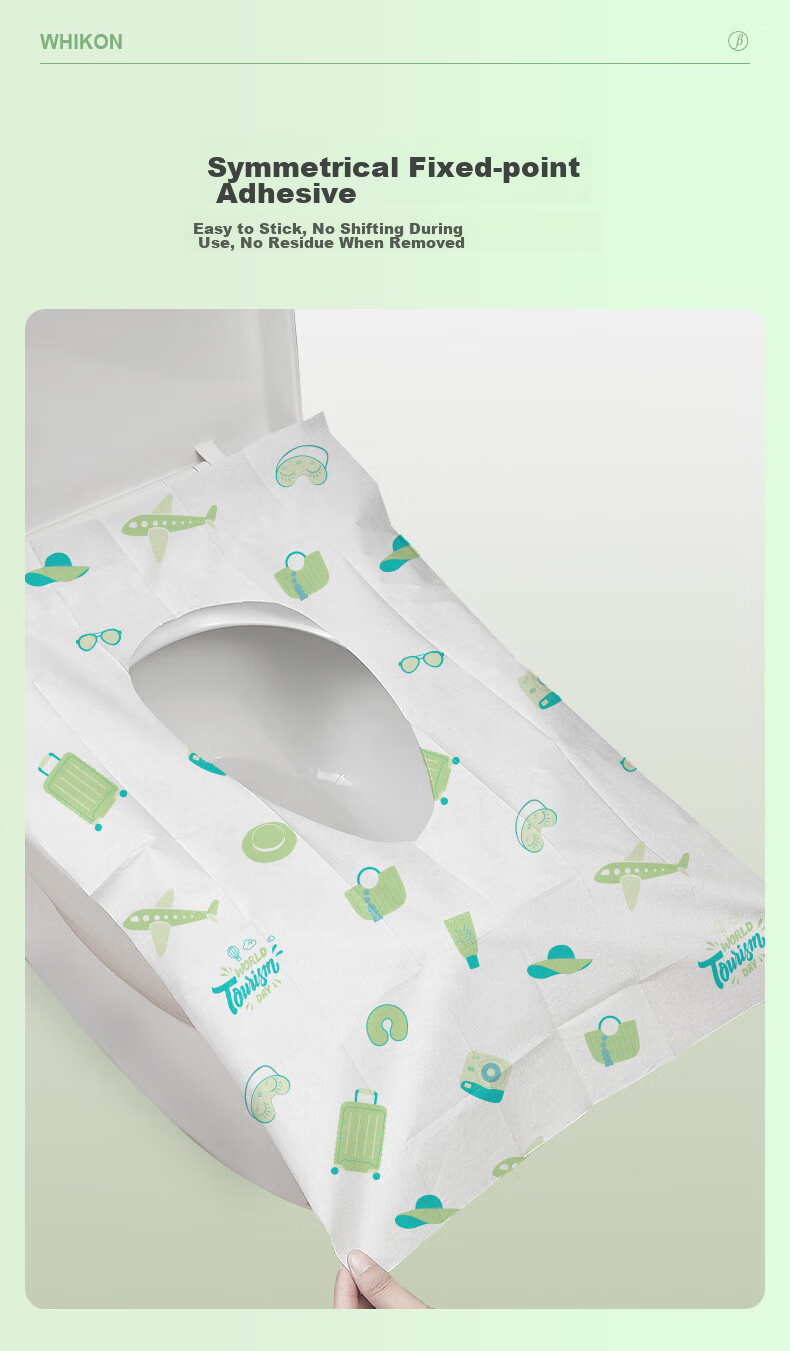 JAJALIN Disposable Toilet Seat Covers, Individually Wrapped, for Pregnant And Postpartum Women, Hotel Travel Toilet Seat Protectors 8