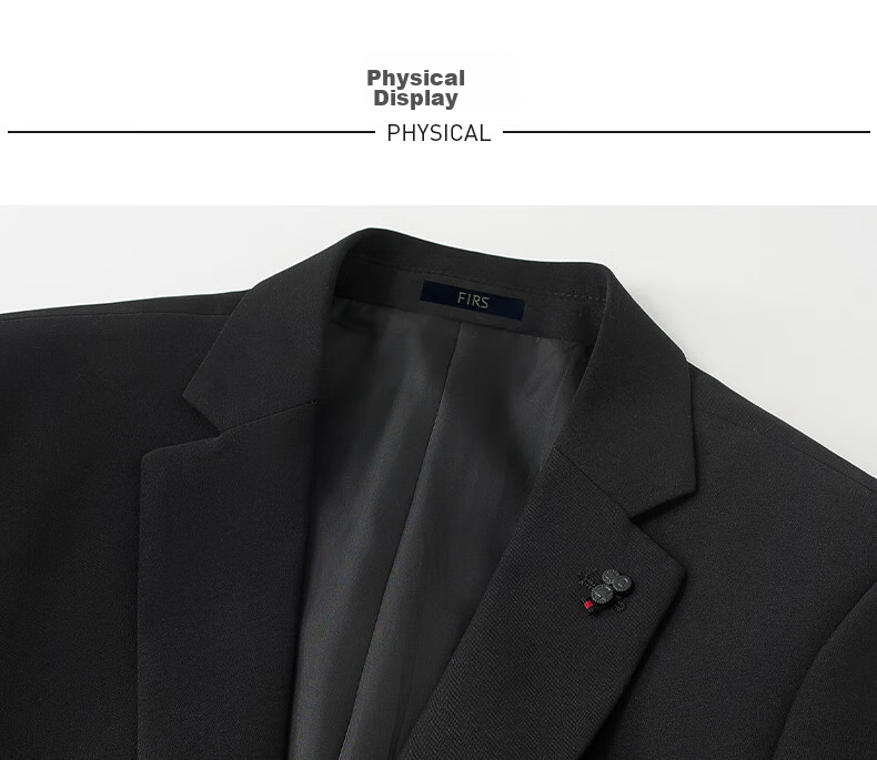 FIRS Men's Suit, All-Season Slim Fit Professional Business Formal Wear, Men's Blazer Jacket, Casual Single Suit for Me 7
