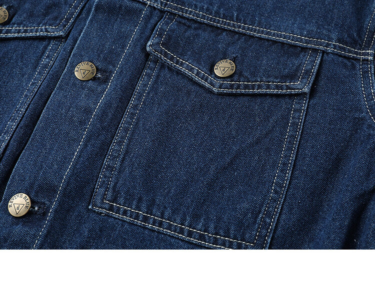 Dme Elastic Waist Denim Jacket with Small Lapel, Simple And Versatile Women's Short Denim Coat, Denim Blue, XL 14
