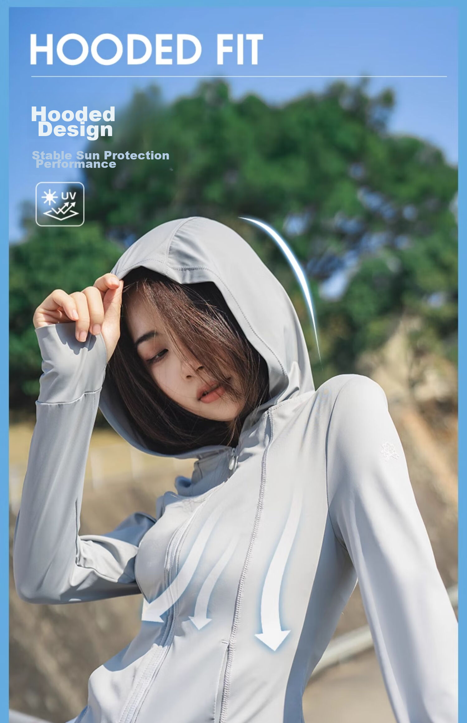 CAMEL [Camellia Series] Sun Protection Clothing, Slim Fit, Spring And Summer UV-Resistant, Cool-Feeling Quick-Dry Sun Protection Garment for Women, A24BA6K162 12