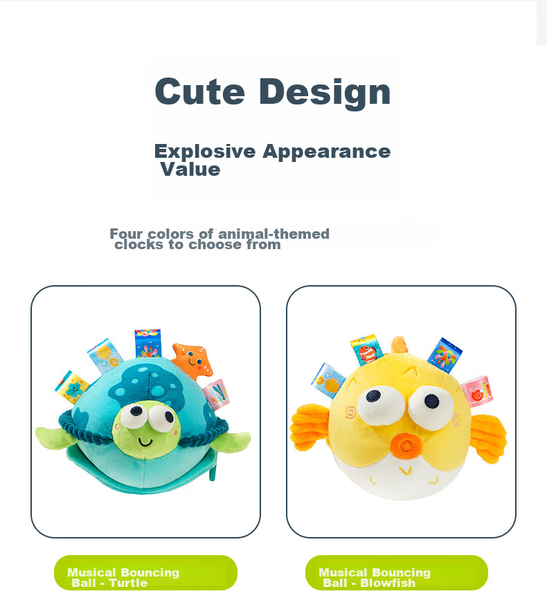 Jollybaby Musical Bouncy Ball, Baby Soothing Device, Children's Language Learning Toy, Singing Infant Toy, Angry Bird 13