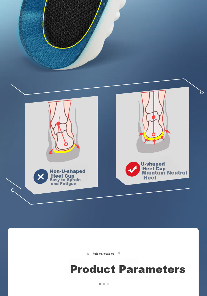 FOOTOPPO Squishy Sports Shoe Insoles for Men, Military Training Ultra-Soft Basketball Shoes, Running Shoes Insoles, Soft And Bouncy Shock-Absorbing PU Insoles for Wome 8