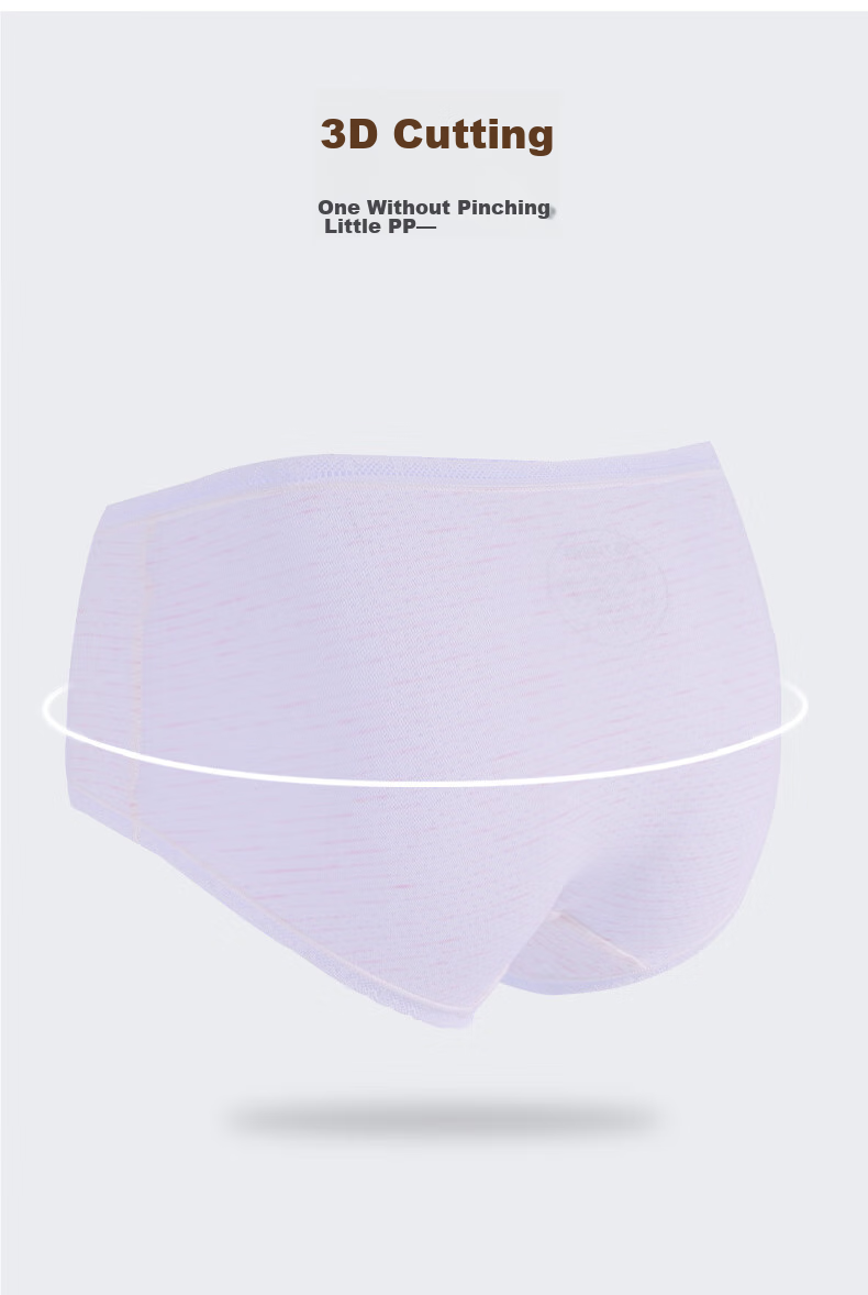 Hzasz Children's Underwear, Girls' Triangle Panties, Pure Cotton Crotch, Antibacterial, for Older Children 6-12 Years Old, Puberty Underpants 5