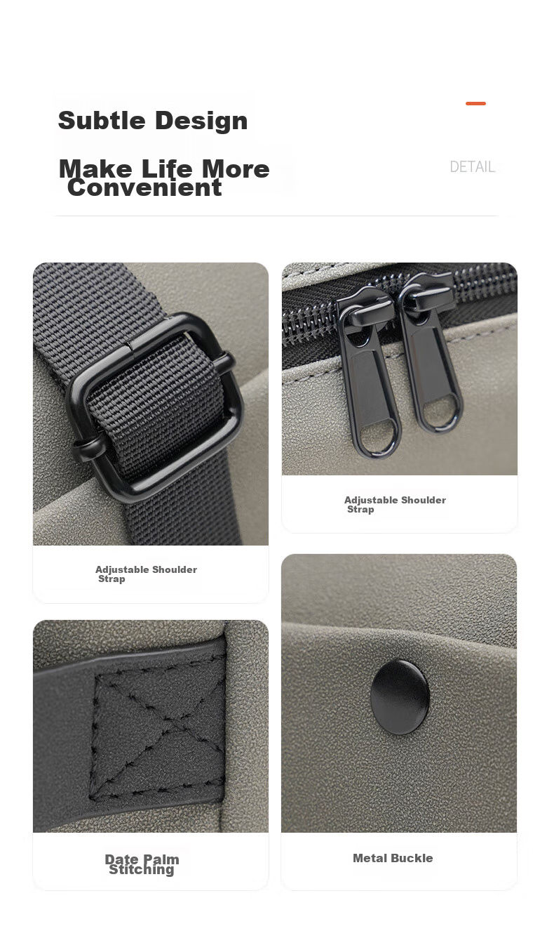 Matchstick Men FC-8812 Mirrorless Camera Bag, Shoulder Photography Bag, Digital Portable Storage Bag, Gray 7