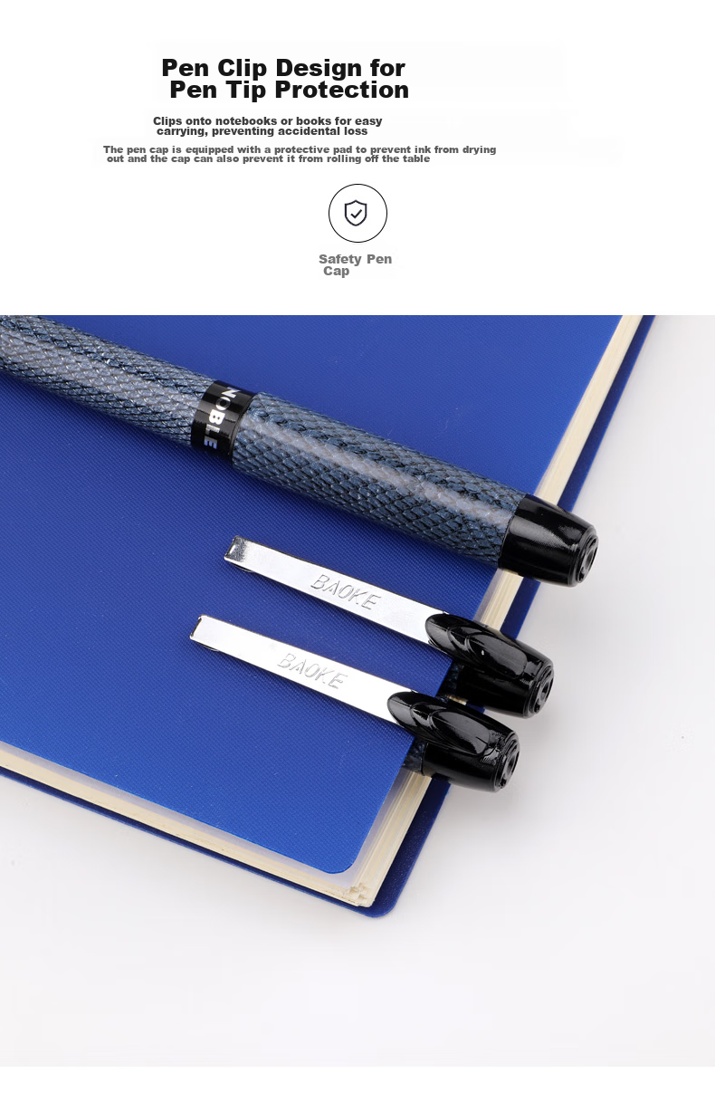 BAOKE PC2538 Black Large Capacity 0.7mm Gel Pen Signature Pen Ink Pen, 12 Pens/box 3