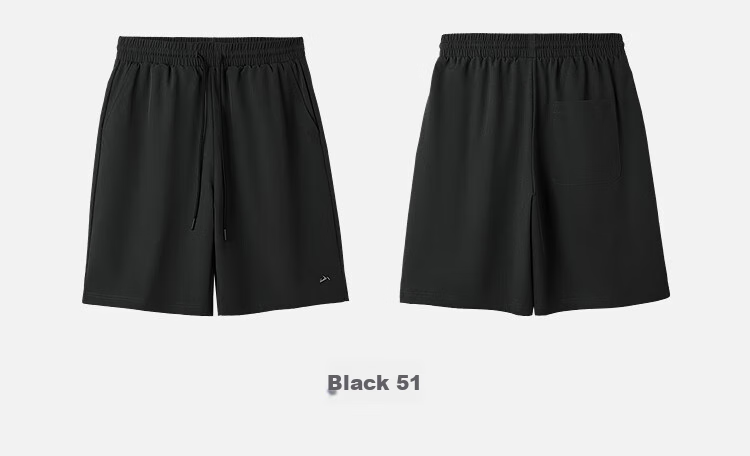 HLA Hailan Home Casual Men's Mid-Length Shorts Mountain Series Embroidered Drawstring Summer Shorts 8