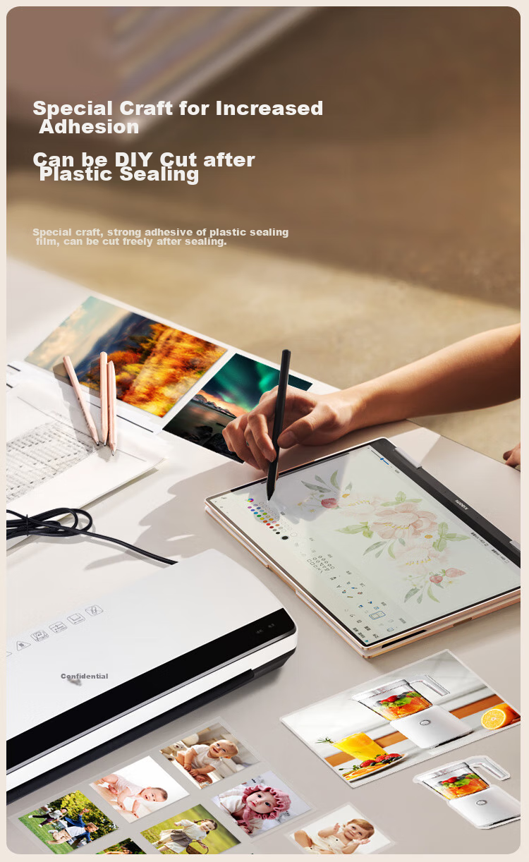 Kemi (Comet) Laminator Film, Photo Lamination Film, High-Quality Specialized Card Protection Film/lamination Film, 6 Inches, 110*160mm, 100 Sheets, 80mic 6
