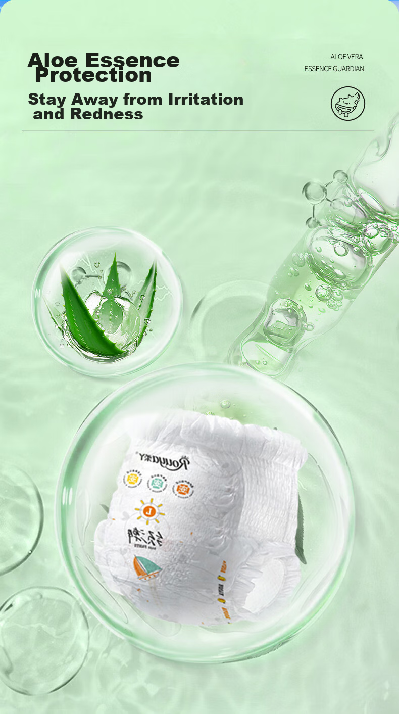 ROUYA Trendy Diapers, NB Size, 108 Pieces, Ultra-Thin, Soft, Breathable, Dry And Comfortable 2