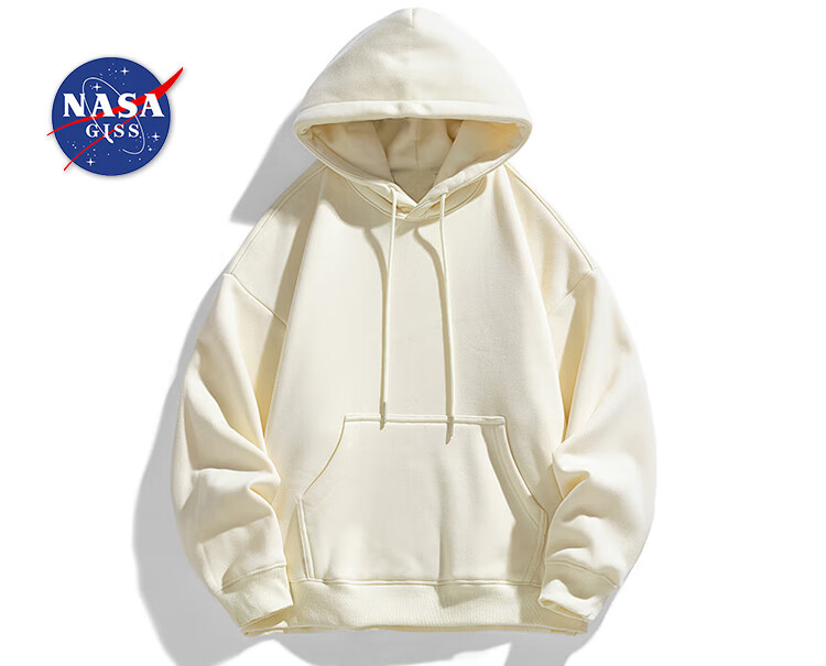 NASA GISS Official Collaboration Hoodie for Men And Teenagers, Trendy Loose-Fit Solid Color Sports Casual Versatile Jacket for Me 8