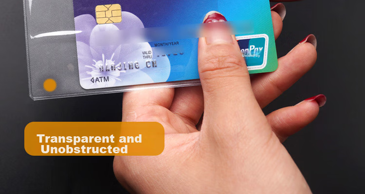 DiLe Transparent Frosted Card Holder for ID Cards, IC Cards, Social Security Cards, Bus Cards, Membership Cards, Protective Case 6513 (Pack of 40) 10