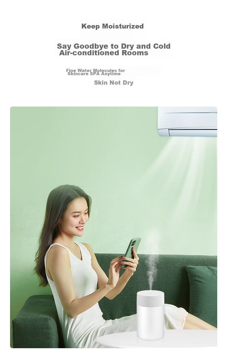 HANASS Desktop Humidifier, Compact Quiet Humidifying Companion for Rhinitis, Air-Conditioned Rooms, Home And Office Use, USB Plug-In Portable Car-Mounted MYX-109 38 Home Portable for Office Workers 10