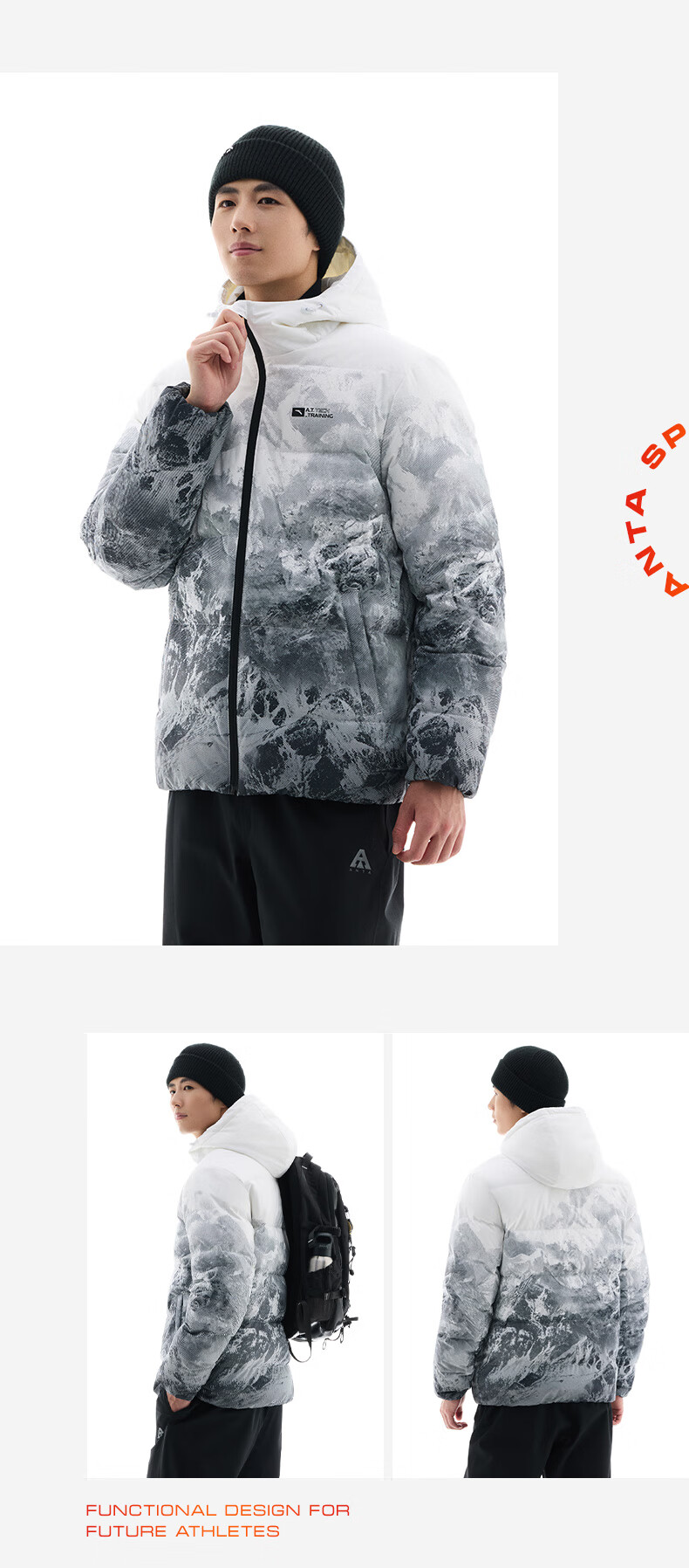 ANTA Bread Down Jacket | Short Hooded Down Coat Men Winter New Duck Down Warm Puffer Water-Repellent Jacket 14
