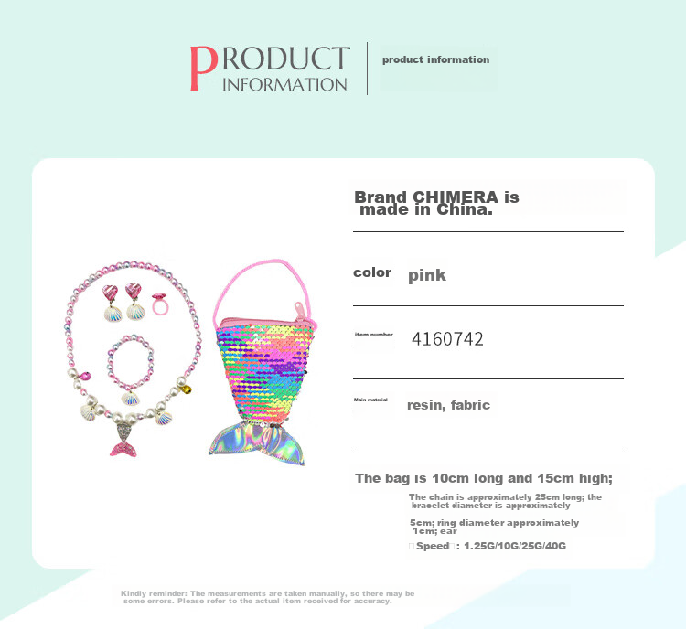 CHIMERA 6-Piece Mermaid Jewelry Set, Decorative Accessories for Children, Girls, And Young Women, Mid-Autumn Festival Gift 2