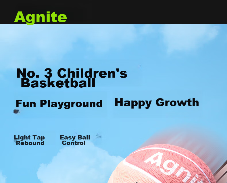 Deli Panda No. 5 Children's Basketball, Durable Rubber, High Elasticity, Wear-Resistant, Non-Porous, Non-Slip Basketball, Gree 1