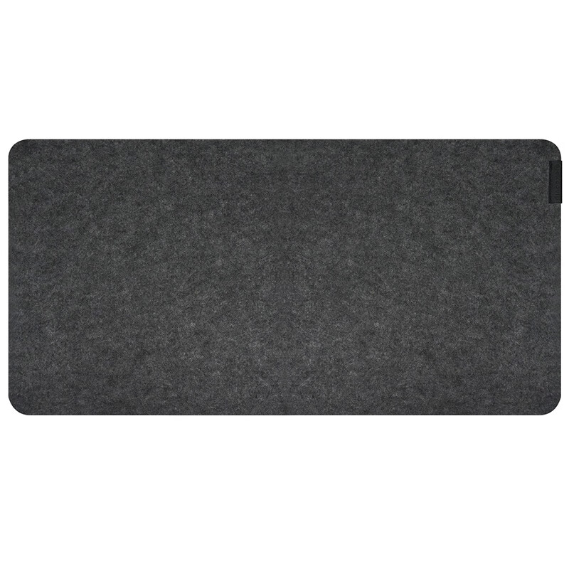 EXCO Mouse Pad, Felt Desk Mat, Large Size 800*400mm, Office And Gaming, Wear-Resistant Keyboard Pad, Non-Slip Rubber Bottom, Desk Mat, Rollable And Portable, Black-Gray 0251 9
