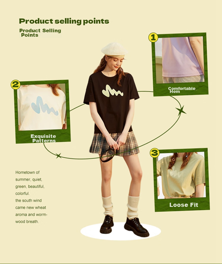 TonLion 2026 Short-Sleeve T-Shirt for Women, Chic Loose-Fitting Top, Comfortable And Stylish Outfit 2