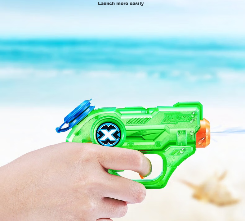 ZURU X Special Attack Colorful Skin Missionary Quick-Fill Water Gun Set with Ultra-Long Range 8