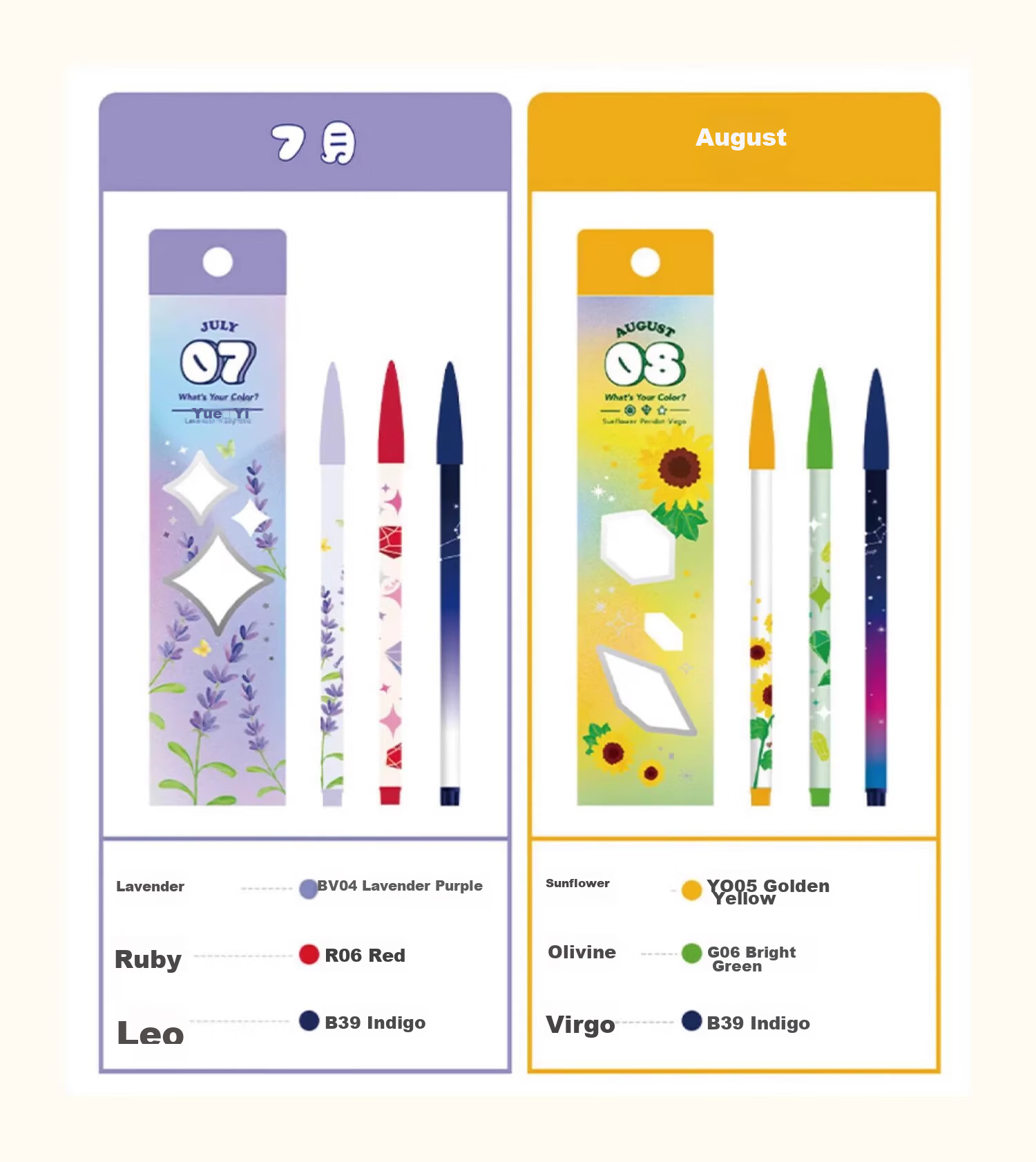 Monami 3000 Watercolor Markers, 12 Zodiac Signs, 0.4mm High-Quality Colored Water-Based Pens, for Note-Taking, Student Journaling, Line Drawing, 3-Color Set - December Watercolor Markers 19