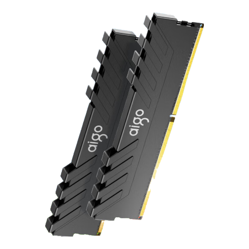 Aigo 16GB (8G×2) Kit, DDR4 3600 Desktop Memory Module, Hynix CJR Chips Heat Spreader, Jingying Black C18 Deepseek Hardware
