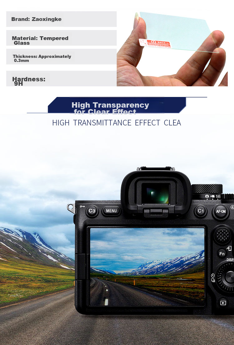 Earlymen Dual-Pack Screen Protector for Nikon Z8/Z9/Z5II/ZF/Mirrorless Camera, Tempered Glass Film, Protective Film, Camera Screen Protector, Mirrorless Accessory with Shoulder Strap Included 2