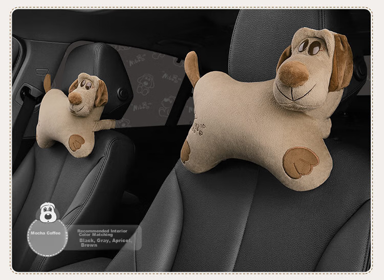ICAROOM Car Headrest Neck Pillow, Hollow Cotton Car Cushion, Cartoon Car Bone Pillow NB-103KT 19
