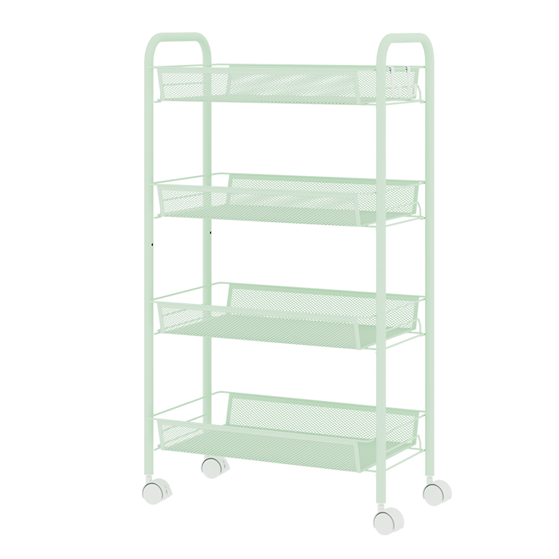 JD Jingzao Kitchen Storage Rack Floor Storage Cabinet Spice Sideboard Bowl Cupboard Vegetable Cart White 5-Tier