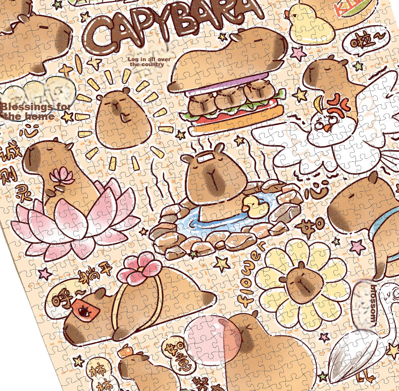 AIPUZZLE Adult Puzzle, 1000 Pieces, Capybara Adult Stress Relief Puzzle, Home Decoration, Birthday Gift 11