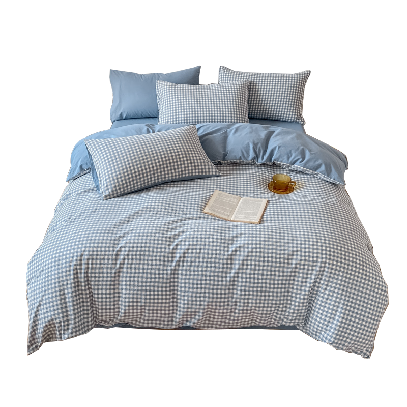 Wuyinliangpin 100% Pure Cotton Duvet Cover, All-Cotton Double Bedding for Student Dormitory, Single Piece 150*200cm