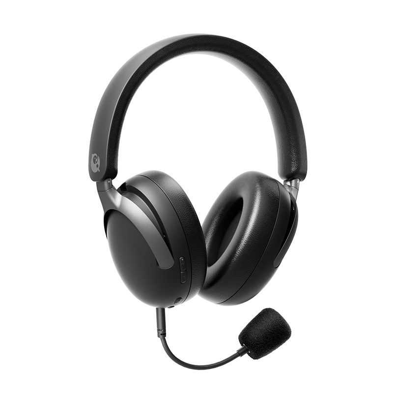 Quanmin K Ge Tencent Music Co-Branded Over-Ear Microphone K-Singing Headphones Bluetooth Wireless Sound Card Live Streaming Singing Recording Headset EF62 Black