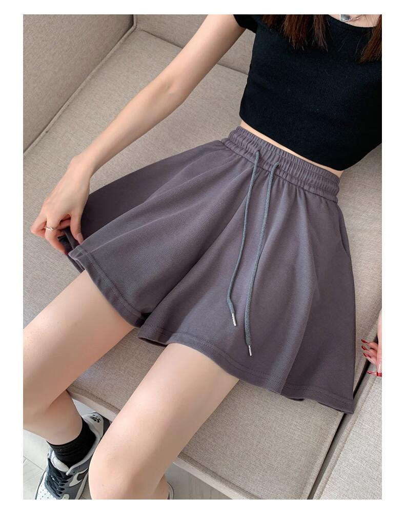 Langsha Women's Summer Ballet Style Loose Dance Sports Wide-Leg Home Pants JK Anti-Exposure Hot Shorts 14