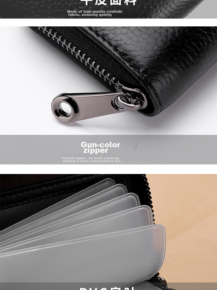 JEVI Card Holder for Men And Women, Exquisite Multi-Slot Large Capacity Ultra-Thin ID Slot Bank Card Case Anti-Magnetic Gift for Father's Day 13