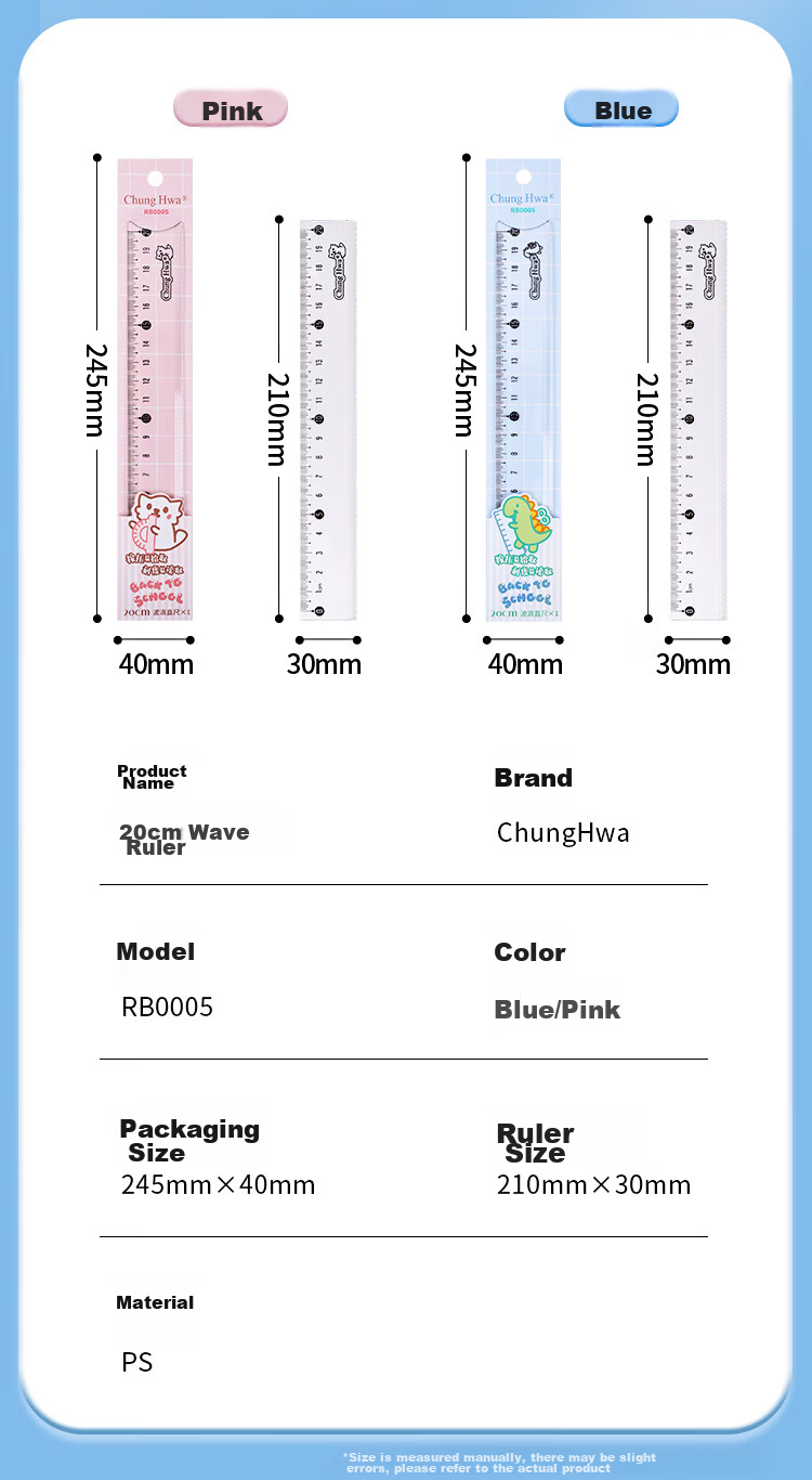 Zhonghua Student Ruler Set (15cm Straight Ruler + 2 Triangular Rulers + Protractor), Transparent Wear-Resistant PS Material, Student Exam Ruler Set for Middle School And College Entrance Exams, Drawing Ruler Set, TC0029 Pink 11