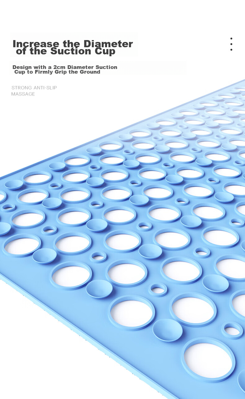Dajiang TPE Bathroom Non-Slip Mat, Elderly Bathing Anti-Fall Floor Mat, Shower Room And Bathroom Specialized Non-Slip Mat, 43x75cm 6