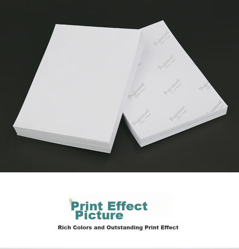 TRNFA A5 Double-Sided Coated Paper, 100 Sheets Printer Photo Paper, 200G Coated Paper, 200g Colored High-Gloss Photo Paper, Only Compatible with Laser Printers 4