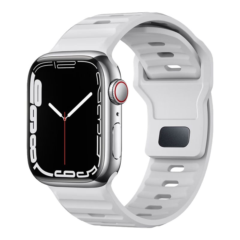 BHO Compatible Apple Watch S12 Band, Apple Watch S11/ultra4 Stepped Silicone Strap, IWatch S10/9/8/7/se3/ultra2 Sports Band
