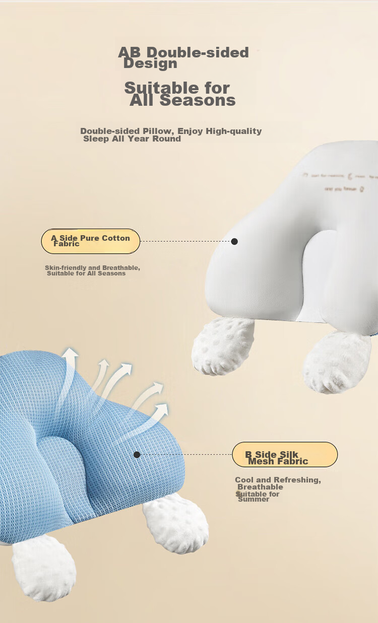 Aibaoshi Baby Wedge Pillow for Relieving Spitting Up And Regurgitation, Feeding Pillow for Ages 0-3, Suitable for Little Yellow Duck S451 7