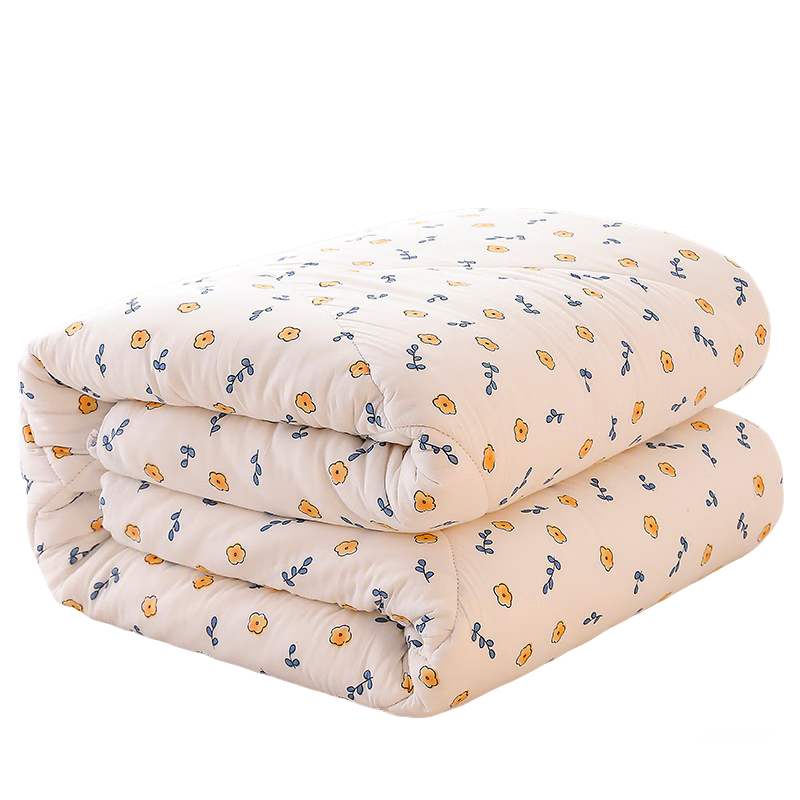 Mengshina Xinjiang Cotton Quilt, Pure Cotton Comforter, Spring And Autumn Duvet, Thin Quilt, Air Conditioning Comforter Insert, 4 Jin (2 Kg), 200x230cm, Huachuqing Patter