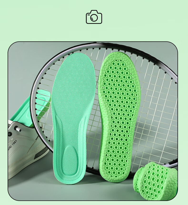 3AnGnI Antibacterial Deodorizing Insoles for Men And Women, Sports Military Training Shock-Absorbing Breathable Biodegradable Eco-Friendly Material, 2 Pairs, Size 41-42 15