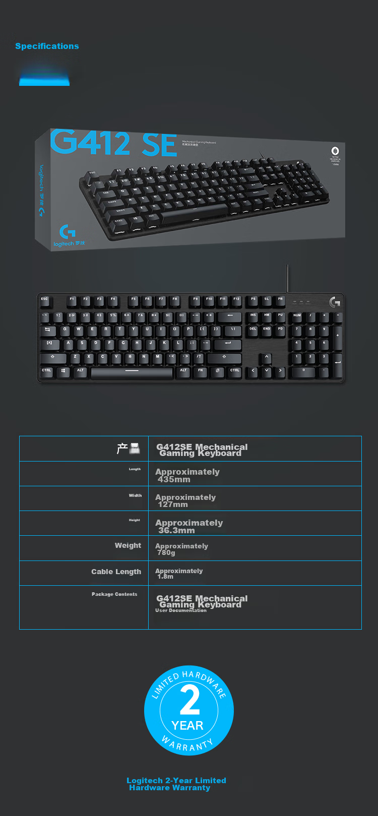 G G412TKL Wired Keyboard, Backlit Lighting Effects, Portable Compact Mechanical Switches (Similar to Brown Switch), No Numpad, 104 Keys, Valorant FPS E-Sports Gaming Keyboard 8