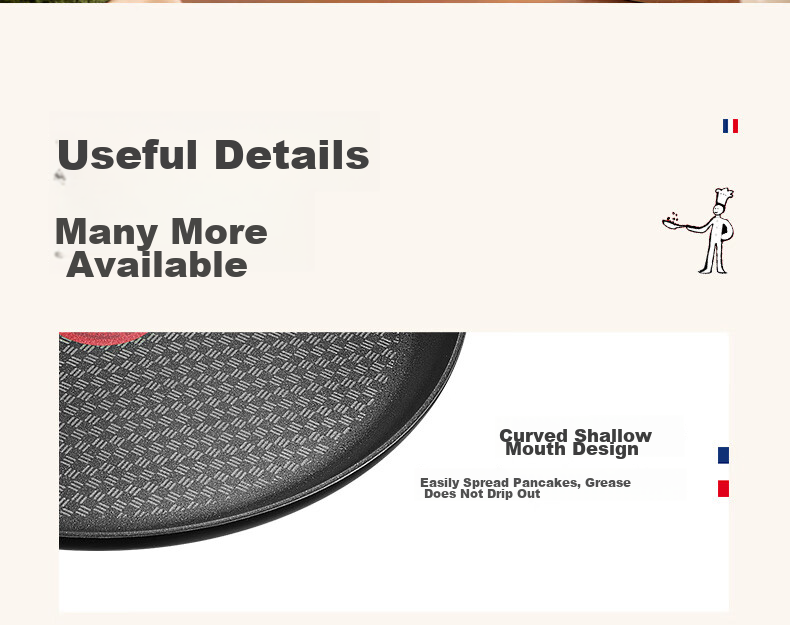 Tefal Non-Stick Frying Pan, Detachable Pancake Griddle, Nutritious Breakfast Pan, Compatible with Gas Stove And Oven, Titanium-Coated Non-Stick Frying Pa 15