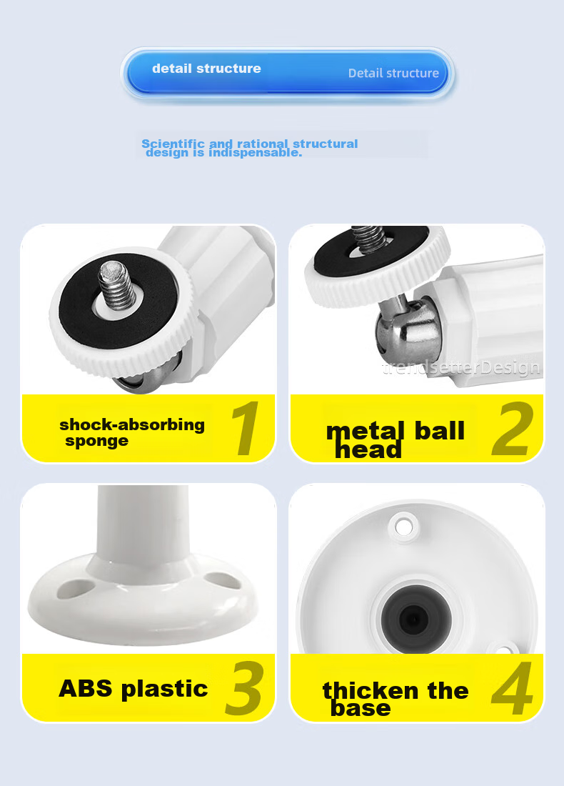 Trendsetter Suitable for Yingshi Camera Bracket C6c/c7/h6/h6c/h7c/cp1/xp1, Surveillance Fixed Wall-Mounted Hanging Inverted Installation Bracket 6