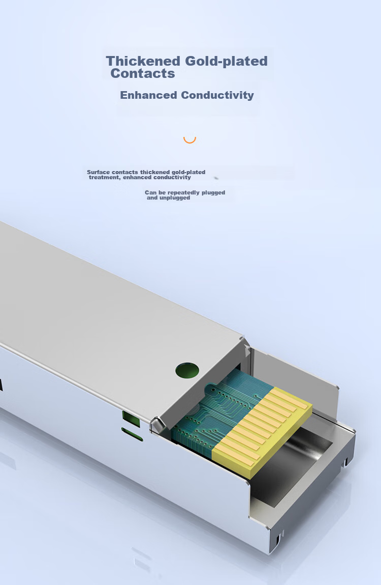EB-LINK SFP Gigabit Self-Adaptive Electrical Port Module, Optical Port to RJ45 Electrical Port Converter, 1.25G Fiber Optic Module, 100-Meter Range, Compatible with Huawei/Netgear/ZTE/Hikvisio 6