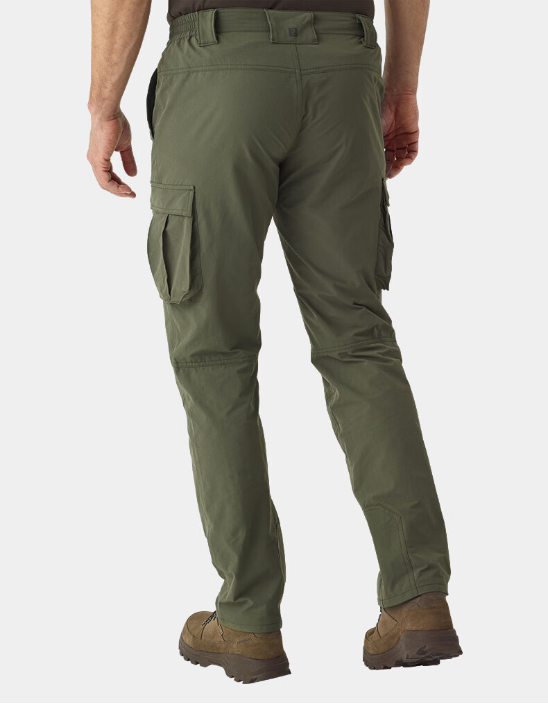DECATHLON Elastic Quick-Dry Pants for Men, Outdoor Hiking Trousers, Climbing Pants, Sports Long Pants, Gray-Green Color, Size S-2747127 11
