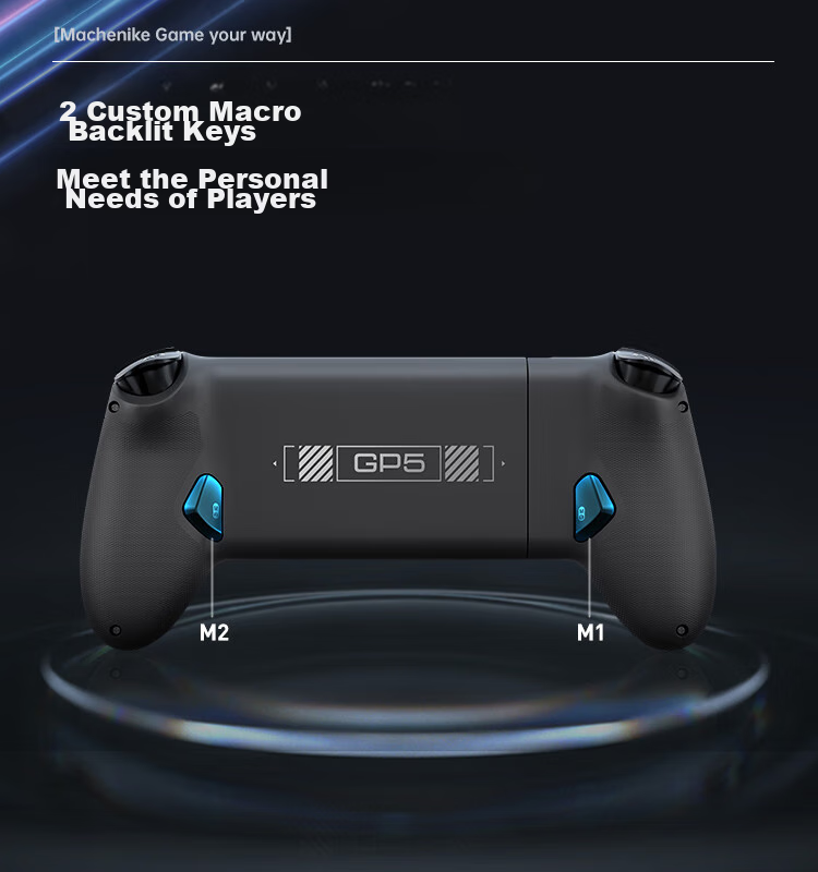 MACHENIKE GP5 Wired Bluetooth Mobile Game Controller, Extendable Gamepad for Android Switch, Apple Ios, Genshin Impact, Arknights, DNF, Gray 17