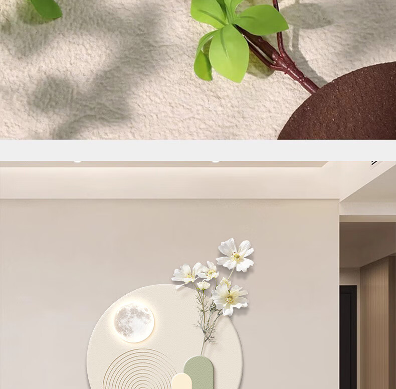 Mao Jiu Jiang Cream Style Living Room Decorative Painting High-End Atmospheric Three-Piece Modern Minimalist Landscape Sofa Background Wall Art 2