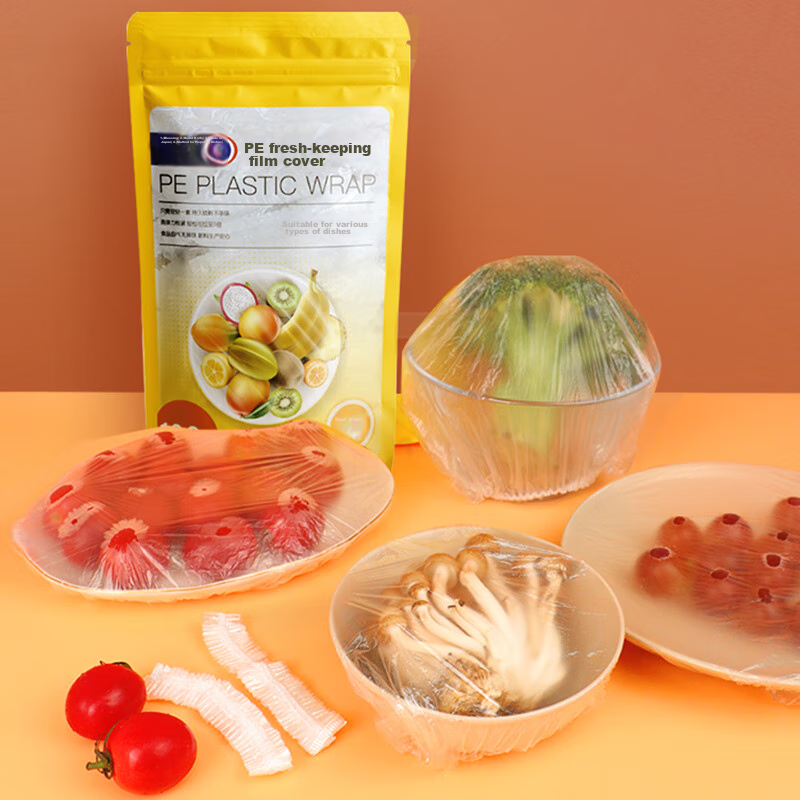 Jiecheng Disposable Food Wrap Covers, Food Grade Dust Covers, 100 Pieces, High Compatibility with Tableware