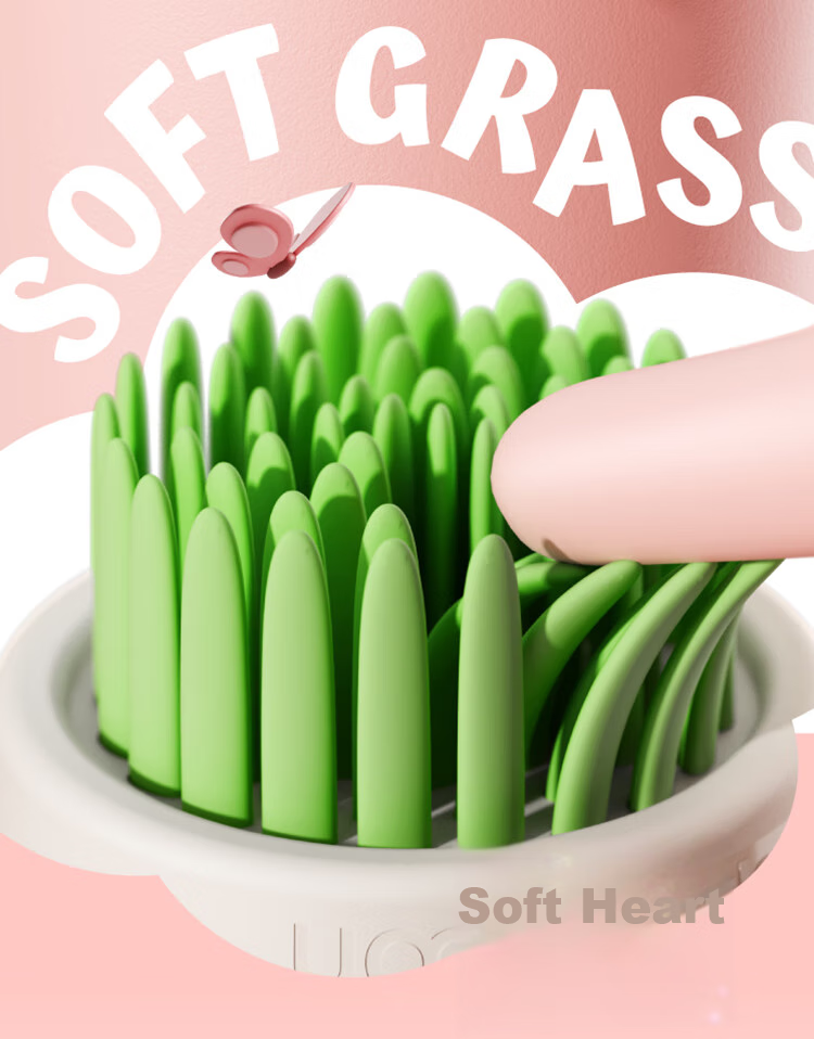 UOOhaha Potted Plant Cleaning Set, Insulated Cup Four-In Cup Brush, Bottle Mouth Cleaning Tool, Silicone Brush 5
