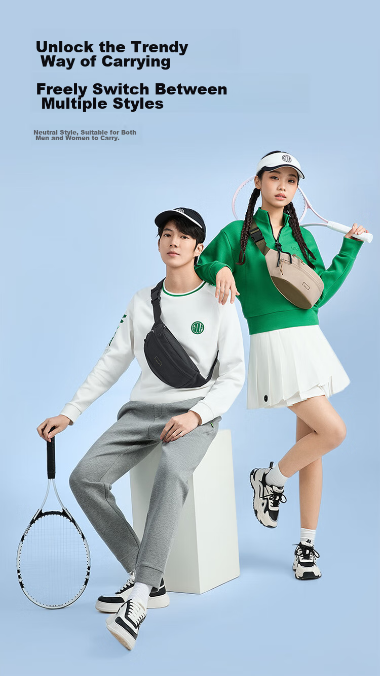 GOLF Chest Bag, Unisex Crossbody Bag, Casual Lightweight Phone And IPad Bag, Versatile Cycling Sports Waist Pack, Running Bag 4
