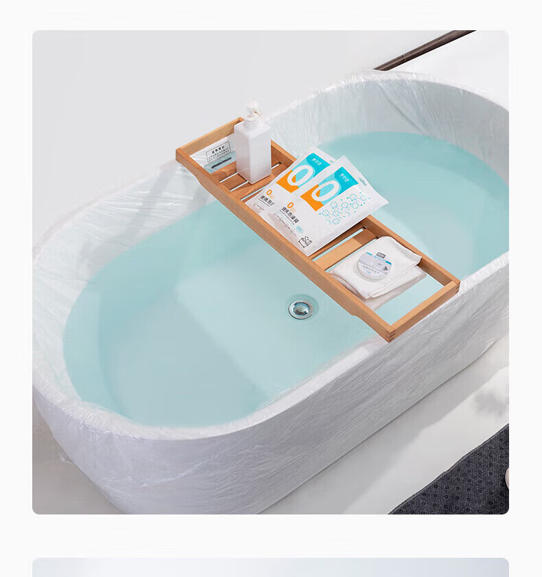 Briars Disposable Bath Bag, Portable Bathtub for Travel And Business Trips, Pack of 6, Large Size 130*640 5