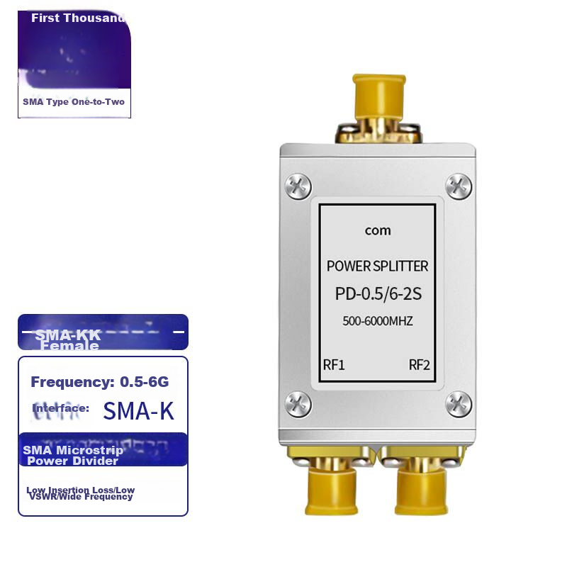SHOCHAN SQ-SMA12-K Сплиттер мощности SMA, 0.5-6 ГГц, 1 вход/2 выхода, женский разъем SMA